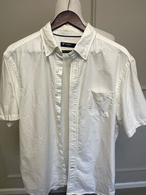 Daniel Cremieux White Short-Sleeve Button-Down Shirt